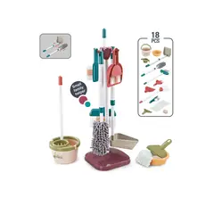 OEM - JUEGO SIMULACION LIMPIEZA PARA NIÑOS 18 PCS