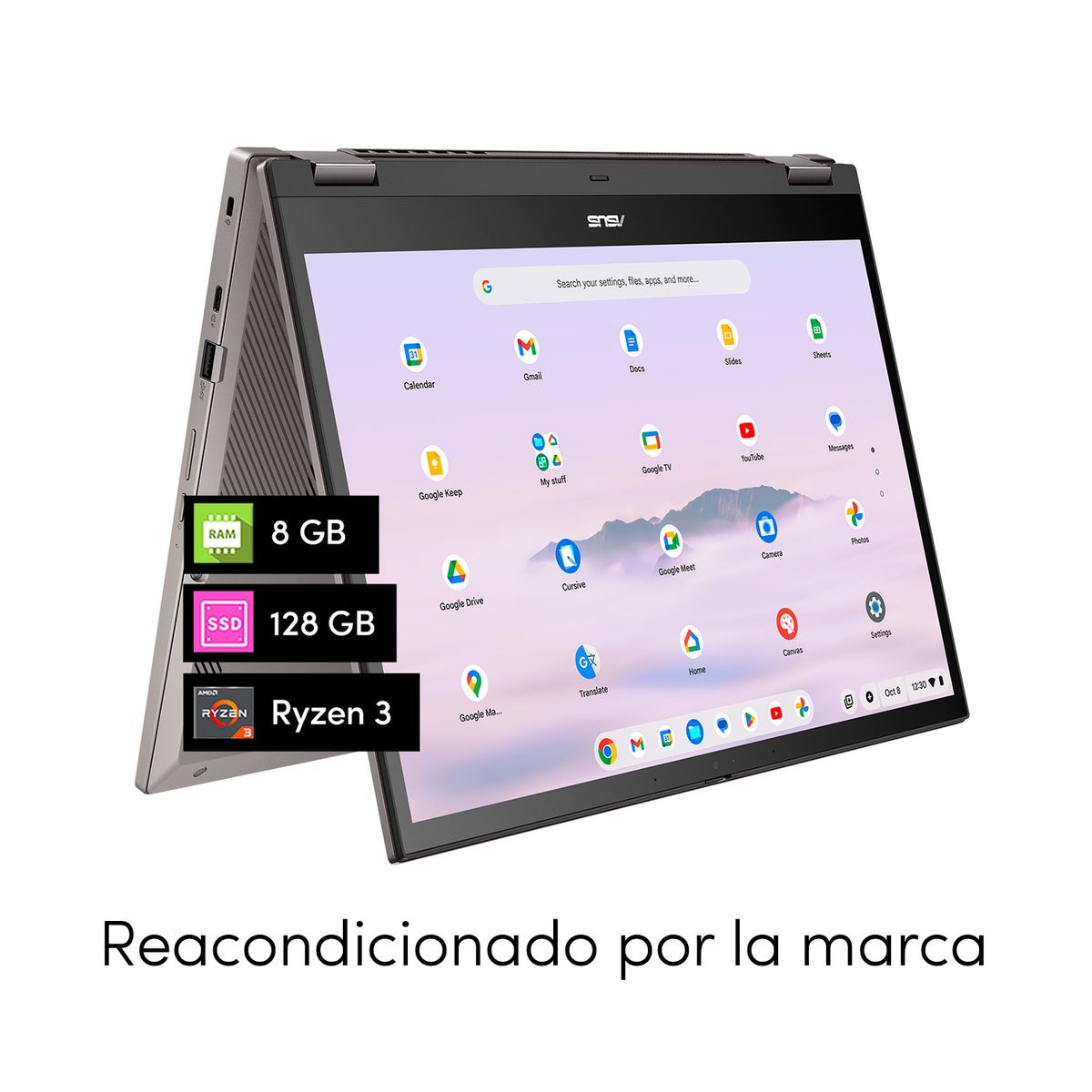 ASUS - Notebook Chromebook Asus Ryzen 3 8GB 128GB SSD 14' Táctil FHD