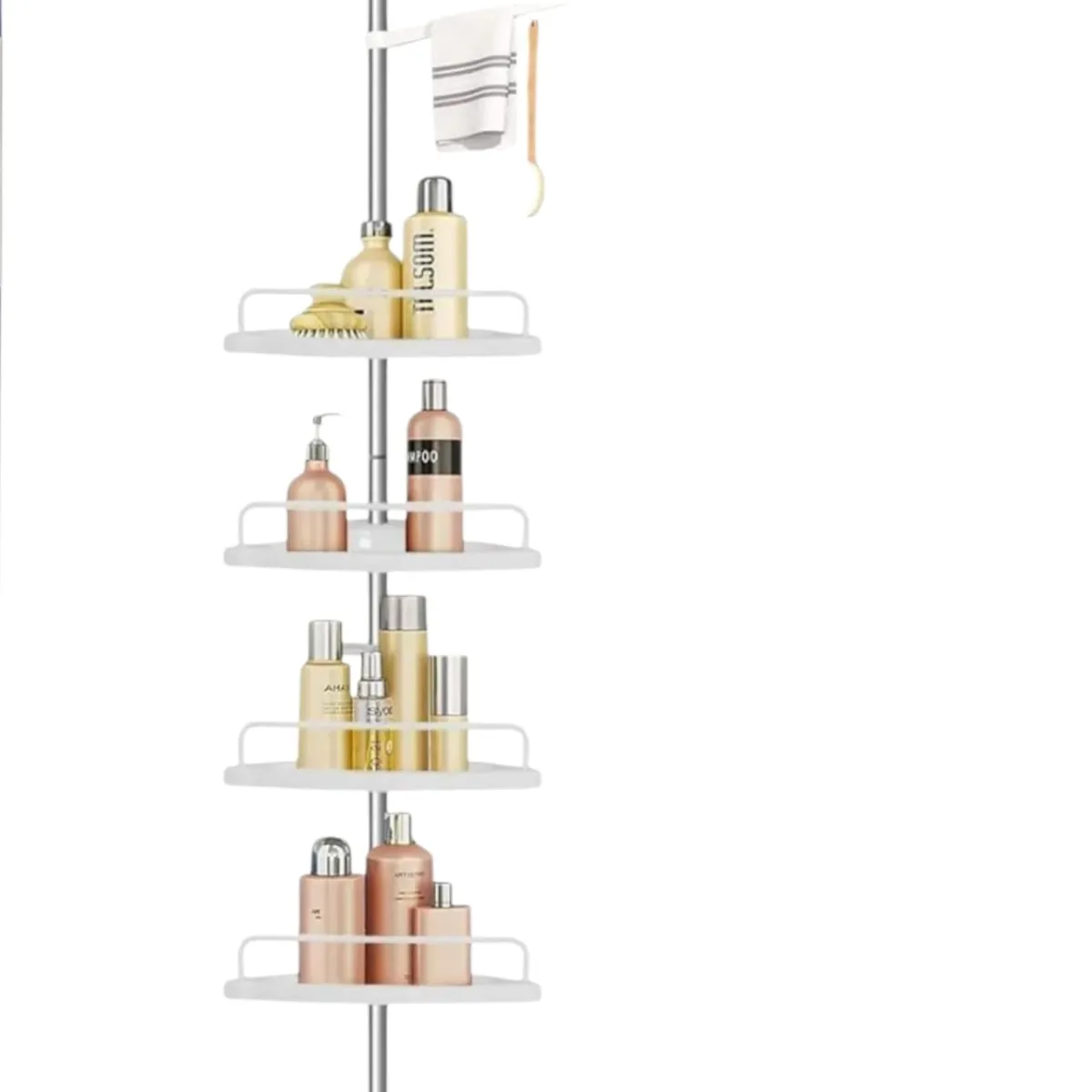 GENERICO - Repisa Organizador de Baño Para Ducha Ajustable Blanco