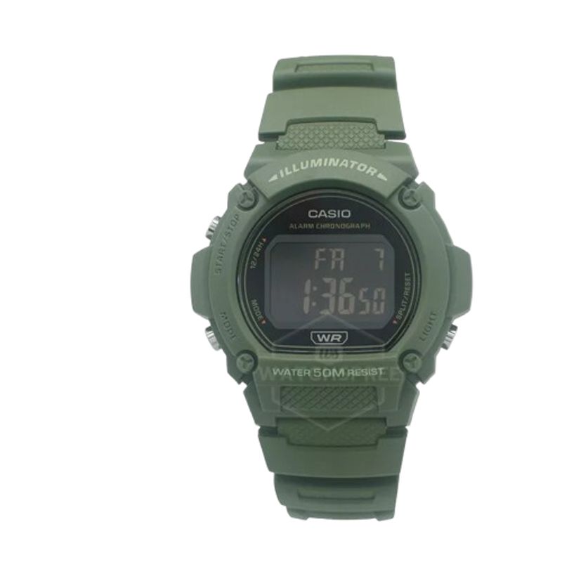 CASIO - RELOJ CASIO W219H-3B HOMBRE DEPORTIVO ILUMINATOR RESINA