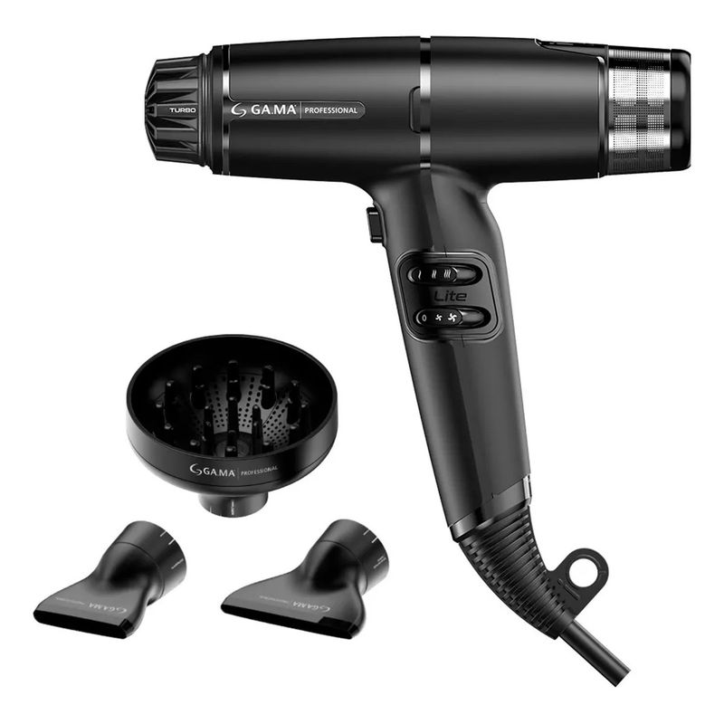 GAMA - Secador De Cabello Gama Iq Lite Ultra Liviano Profesional Negro