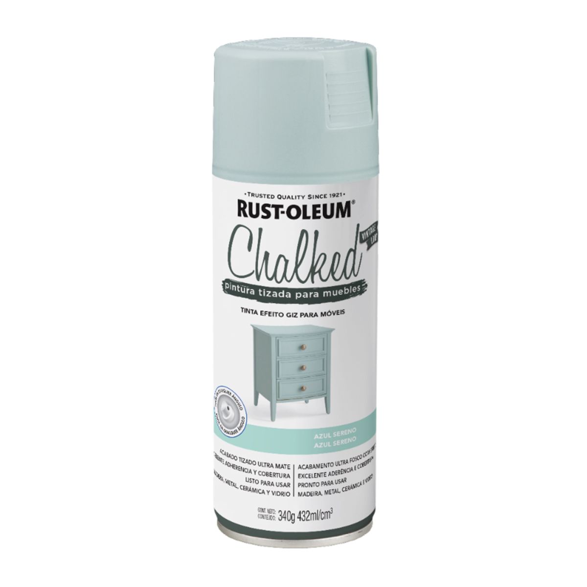 GENERICO - PINTURA TIZADA AZUL SERENO RUST OLEUM CHALKED