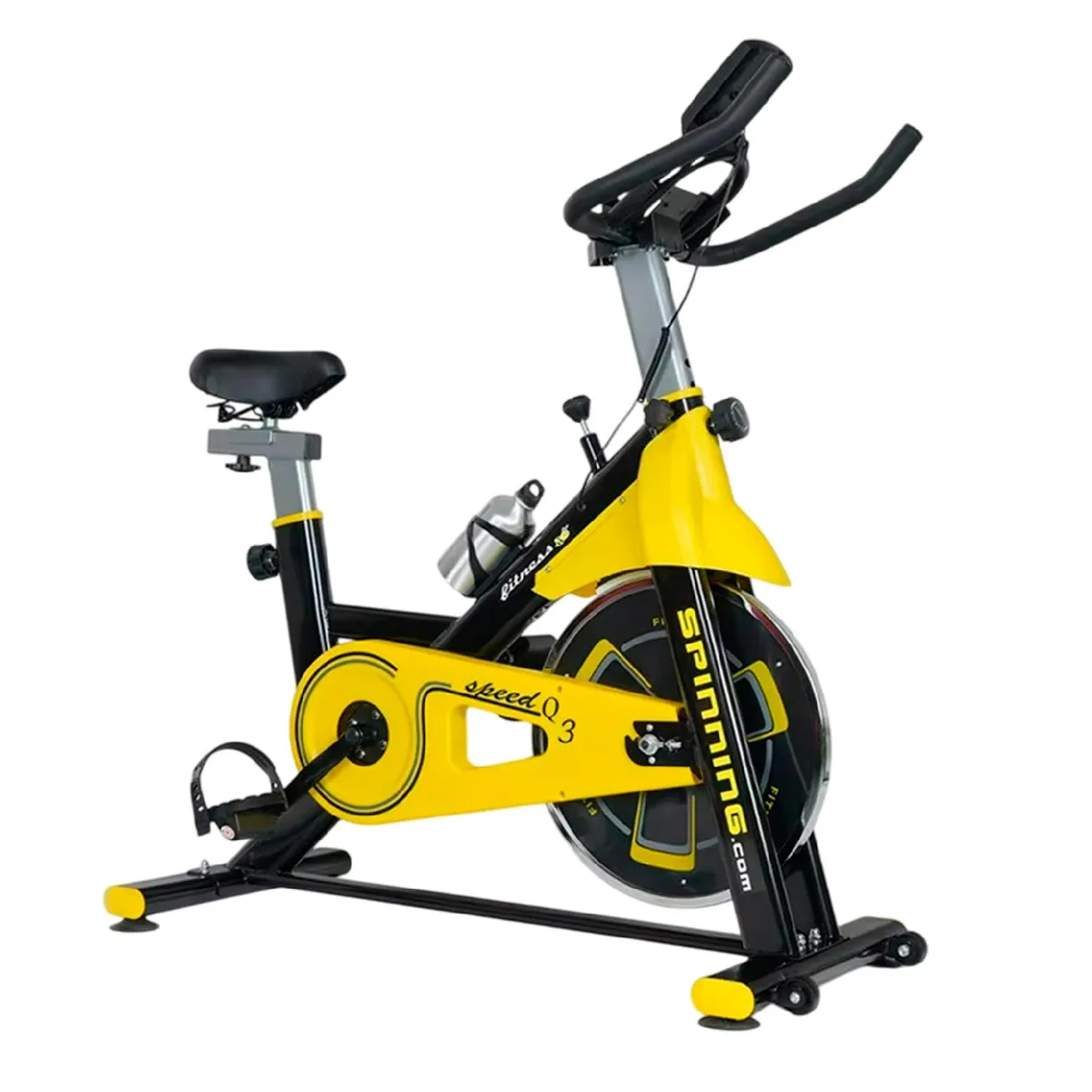 21K SPORTS - Bicicleta Spinning Profesional Q3 Pro 8 Kg + Monitor