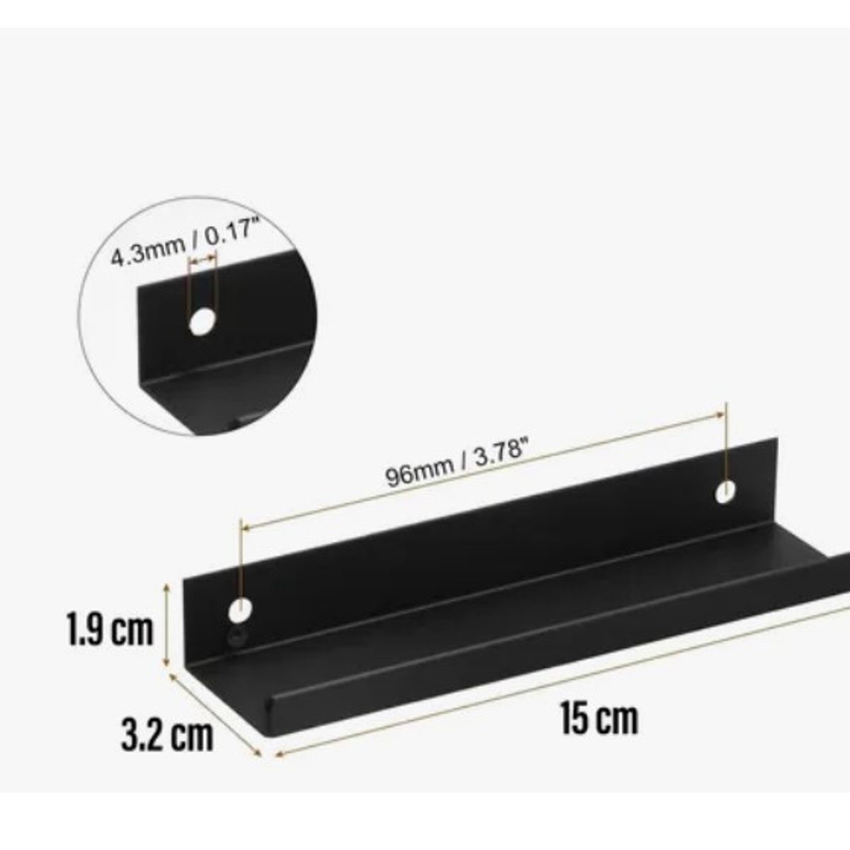 OFERTABKN - Tiradores Manilla Negro, Tirador Mueble Puerta 15cm 10 Unid