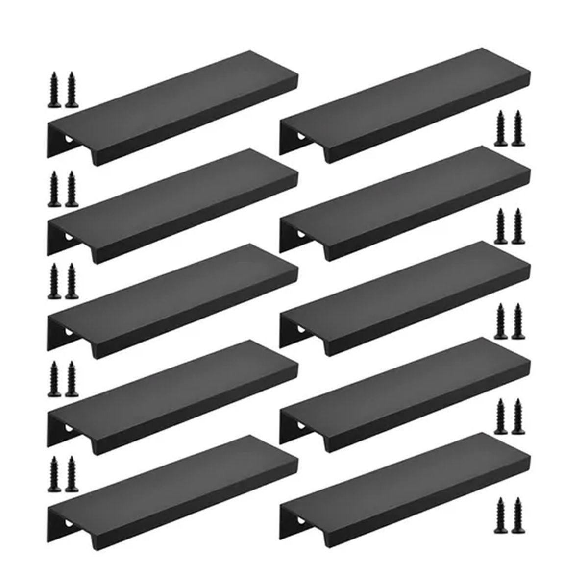 OFERTABKN - Tiradores Manilla Negro, Tirador Mueble Puerta 15cm 10 Unid