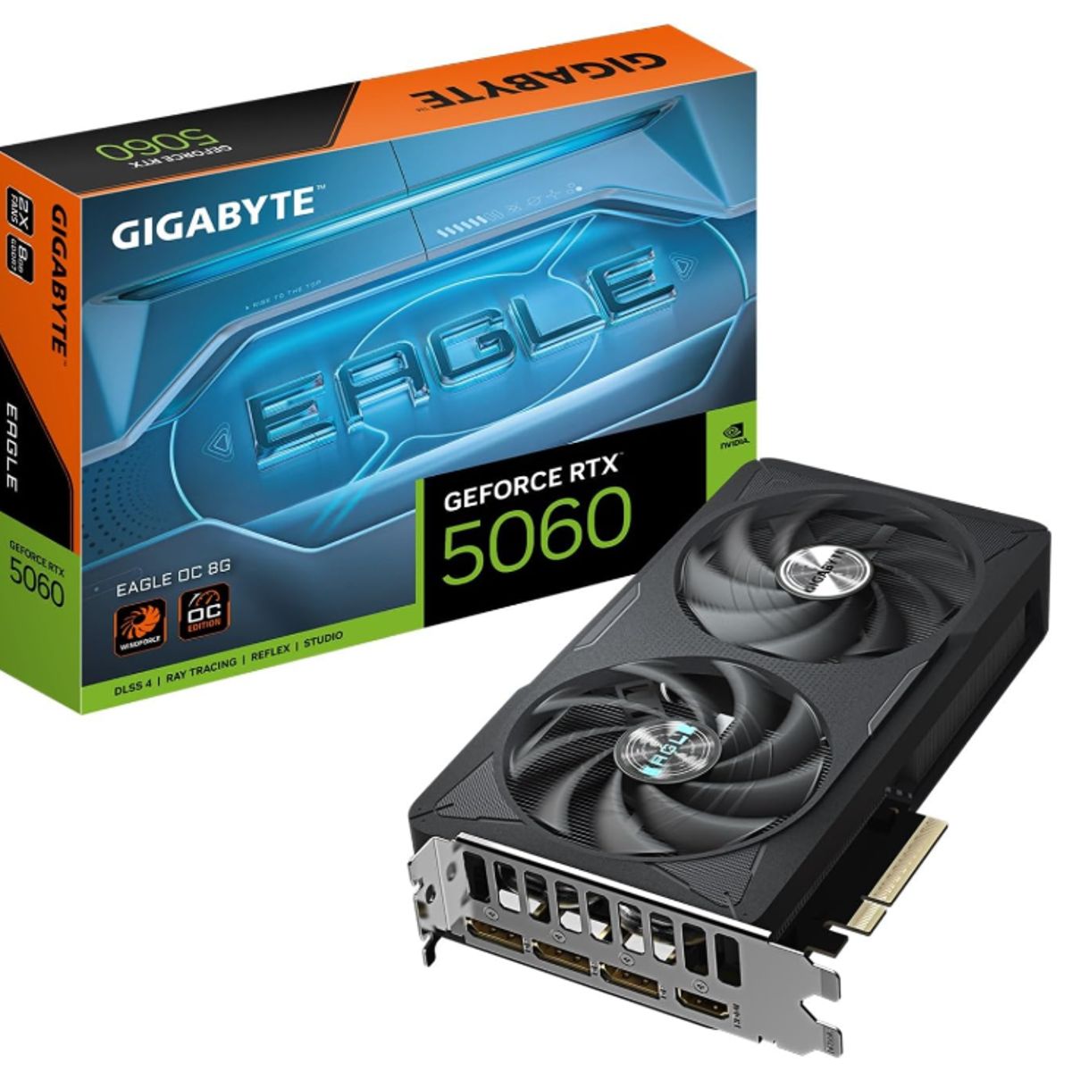 GIGABYTE - Tarjeta de Video - Gigabyte RTX 5060 EAGLE OC  8 GB GDDR7 (128 bits)