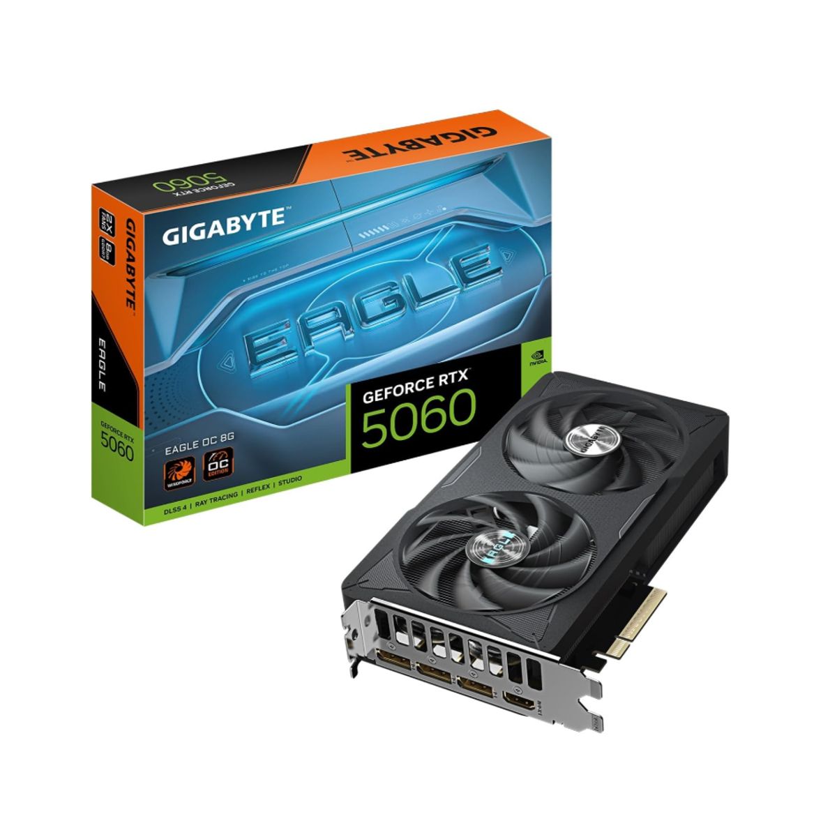 GIGABYTE - Tarjeta de Video - Gigabyte RTX 5060 EAGLE OC  8 GB GDDR7 (128 bits)