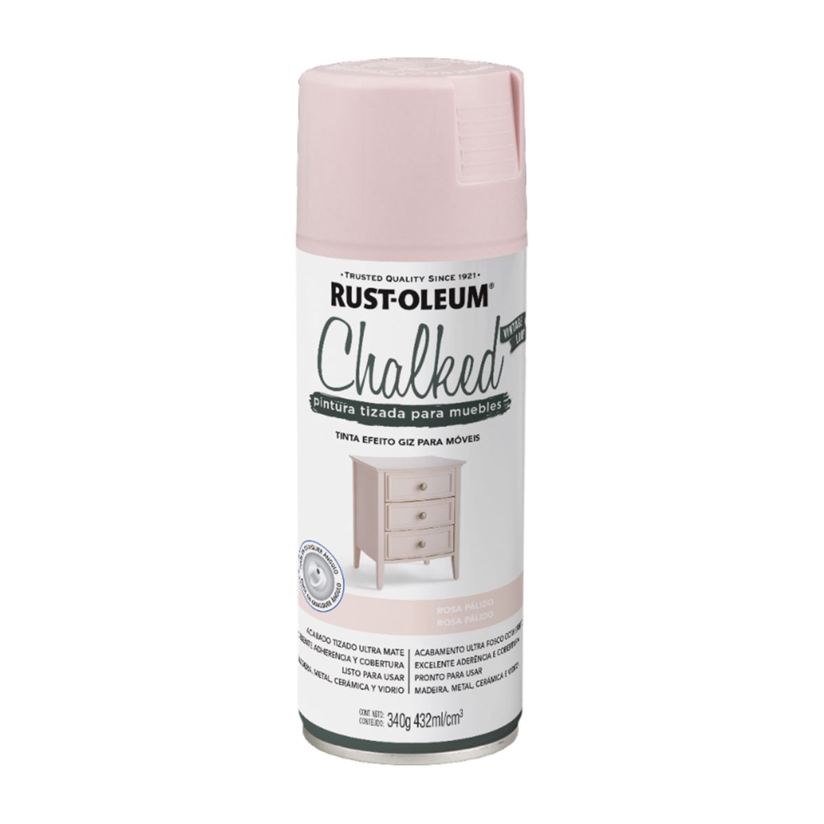 GENERICO - Pintura tizada rosa pálido Rust Oleum Chalked