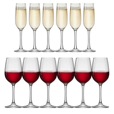 Imagen 2 del producto Set 6 Copas Flute 195mL + 6 Copas Vino 405mL Montepulciano