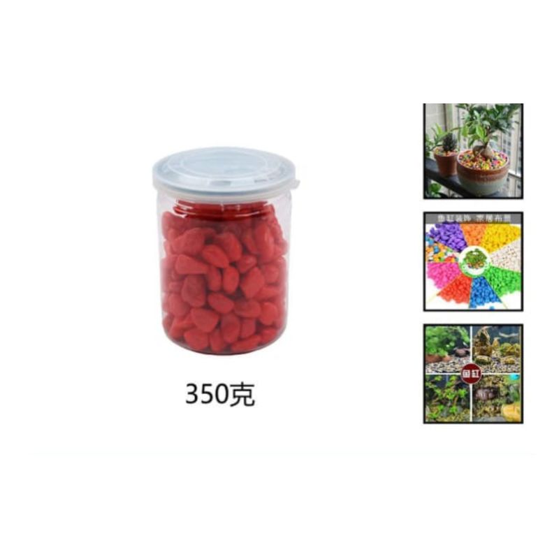 GENERICO - Piedras Decorativas 350 Gramos Rojas