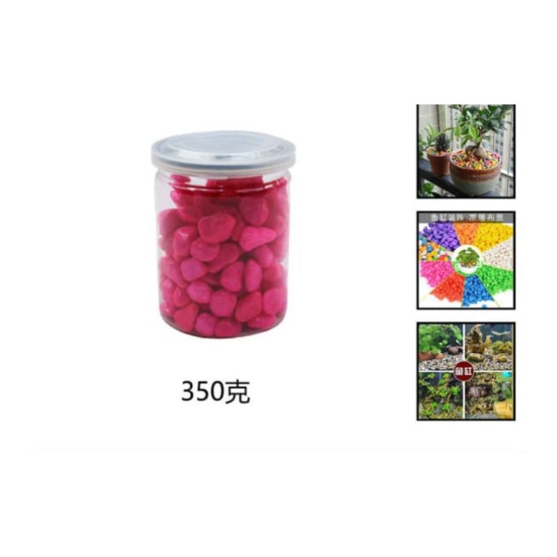 GENERICO - Piedras Decorativas 350 Gramos Rosadas