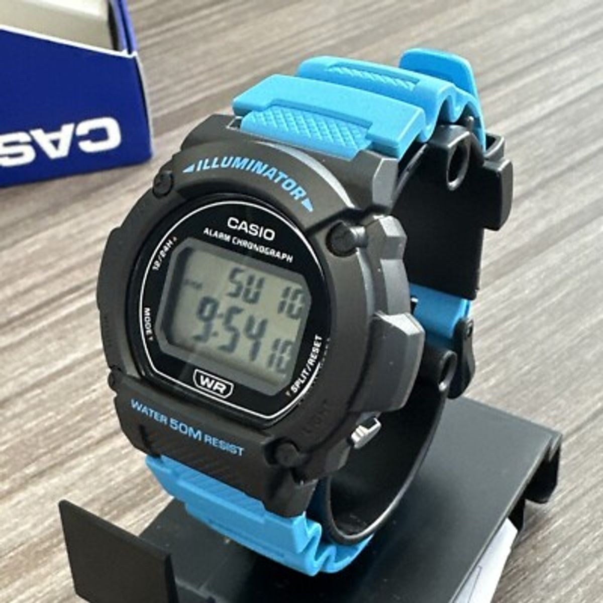 CASIO - reloj casio w219h-2a2 hombre deportivo iluminator