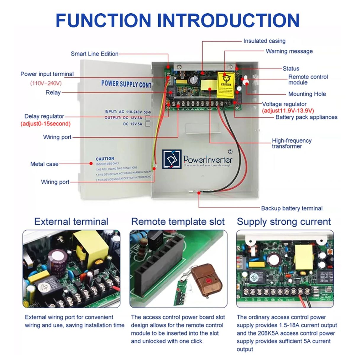 GENERICO - Sistema Ups Respaldo De Energia - Ups 110v - 260v A 12vdc5a