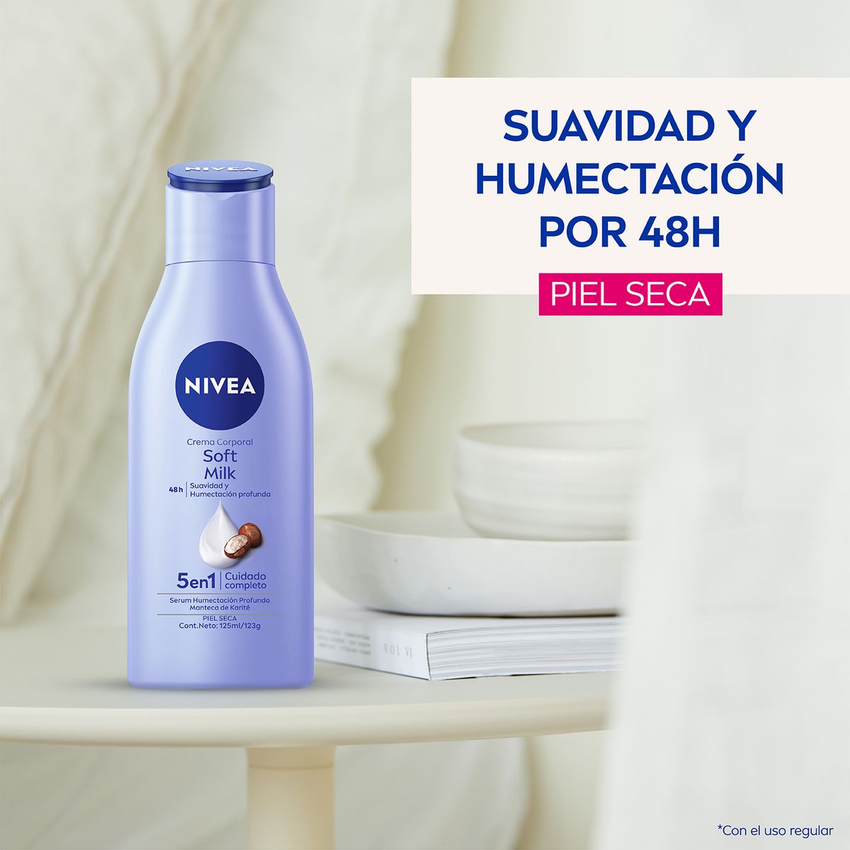 NIVEA - NIVEA Crema Humectante Soft Milk (125ml)