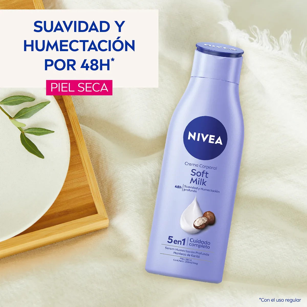 NIVEA - NIVEA Crema Humectante Soft Milk (250ml)