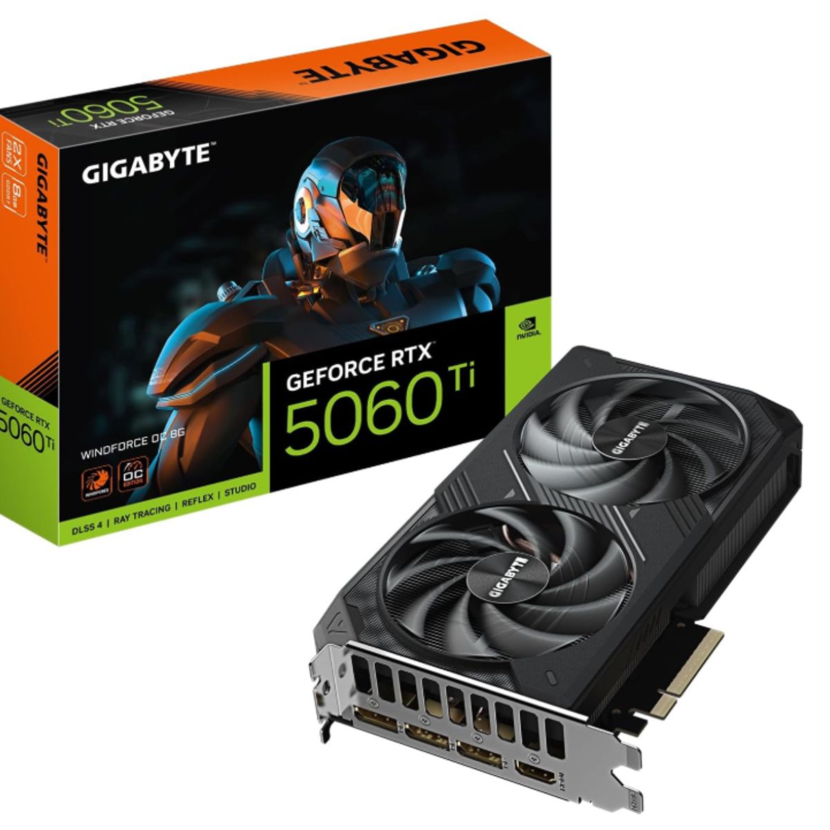 GIGABYTE - Tarjeta de Video - Gigabyte RTX 5060 Ti WINDFORCE OC 8G - 8 GB GDRR7