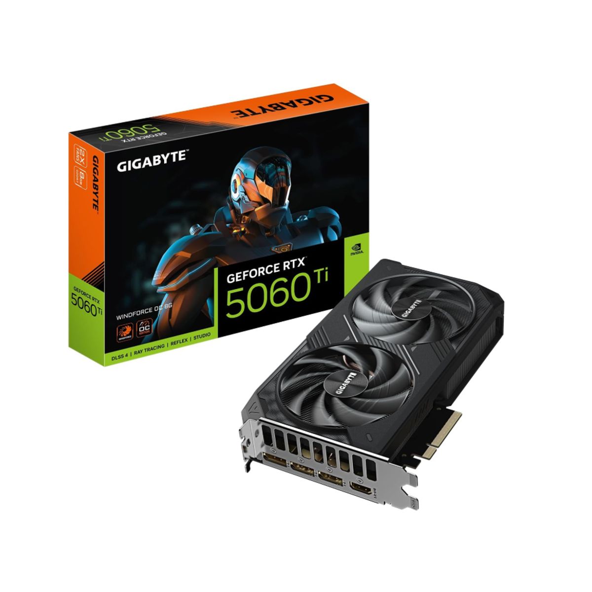 GIGABYTE - Tarjeta de Video - Gigabyte RTX 5060 Ti WINDFORCE OC 8G - 8 GB GDRR7
