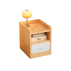 CASA BELLA - VELADOR MESITA 3 NIVELES 1 CAJON TIENDA EL GARAGE ZT1 MADERA