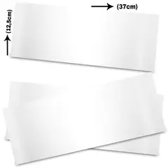 GENERICO - PACK PLACA METALICA SUBLIMABLE BLANCA (5 UNIDADES) MIDE 12,5 CMS X 17 CMS