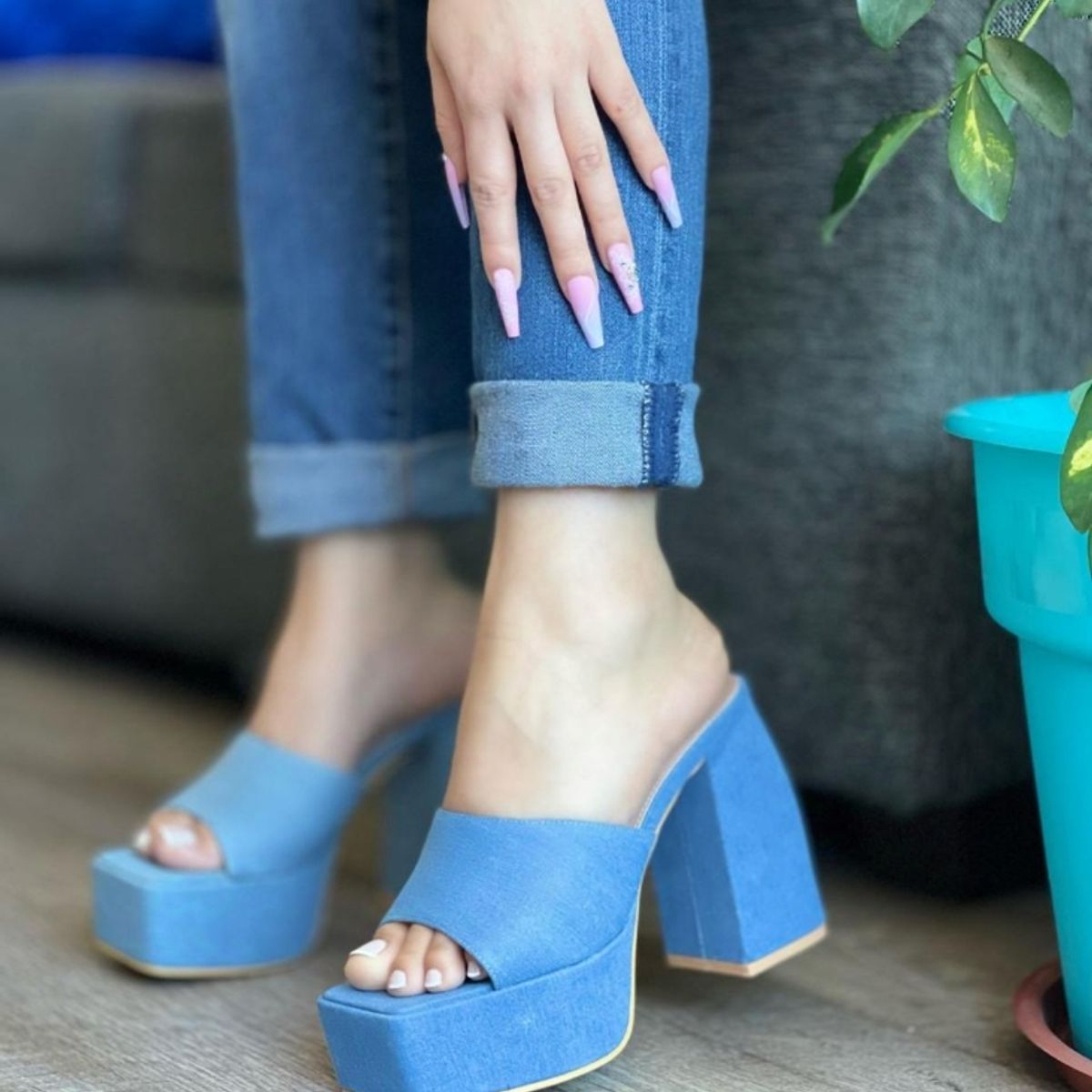 SNOOPY - Sandalias Mujer con Plataforma M401