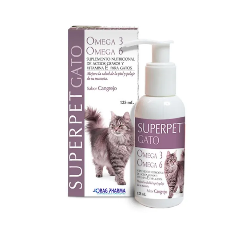 DRAG PHARMA - Superpet Omega Gato 125 ml Drag Pharma - Suplemento Piel