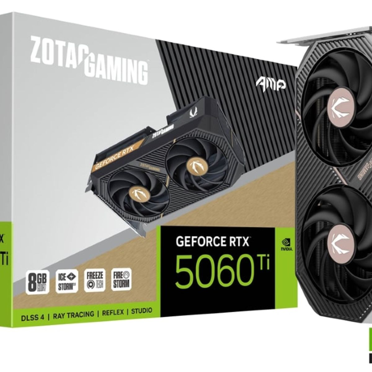 ZOTAC - Tarjeta de Video - Zotac Gaming GeForce RTX 5060 Ti 8GB AMP