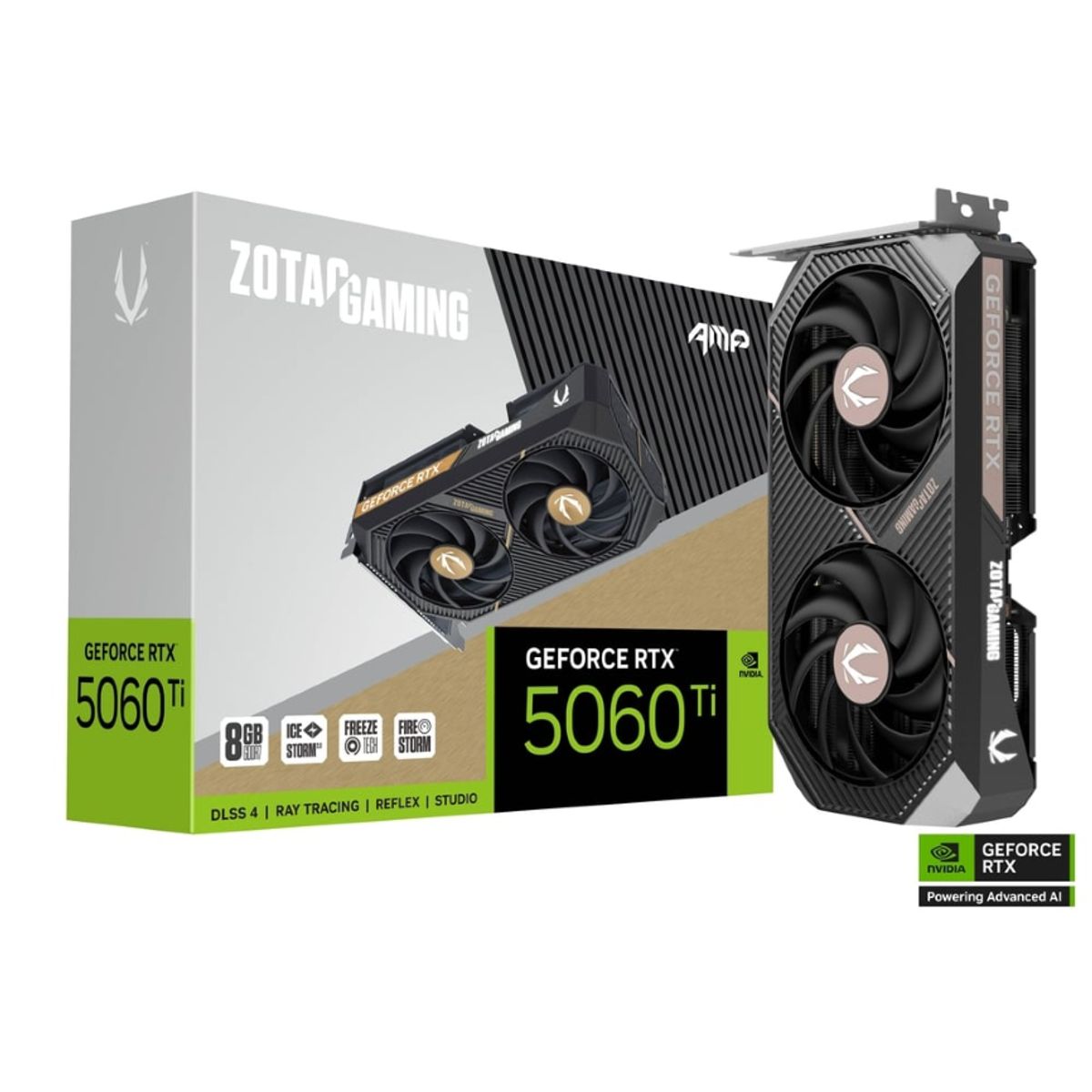 ZOTAC - Tarjeta de Video - Zotac Gaming GeForce RTX 5060 Ti 8GB AMP