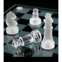 GENERICO - Juego Ajedrez Tablero de Cristal 35x35