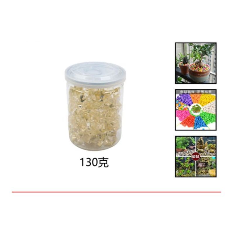GENERICO - Piedras Decorativas 130 Gramos Color Beige