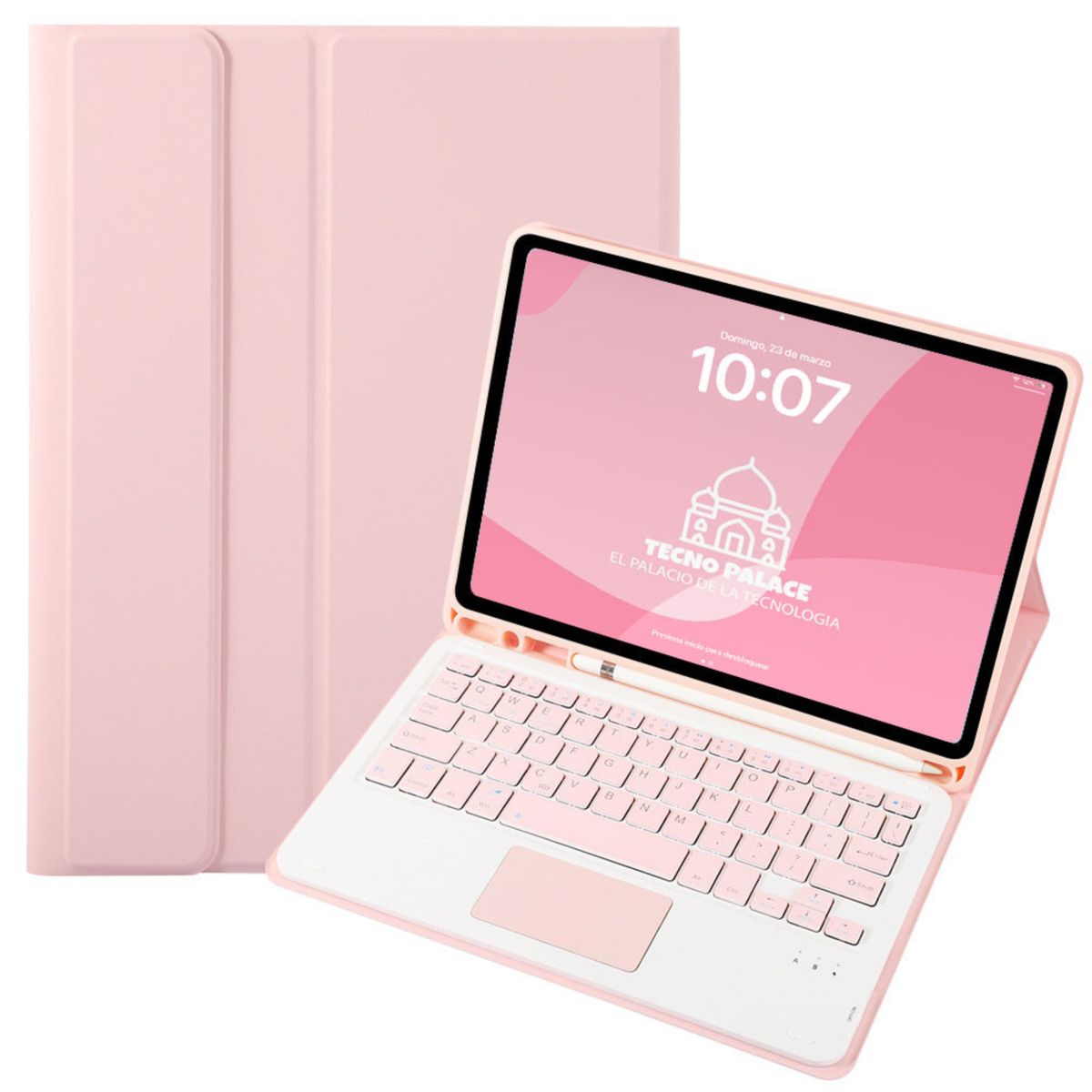 GENERICO - Fundas Con Teclado TouchPad Para iPad Air 11 M2-M3 / Air 4-5- letra Ñ