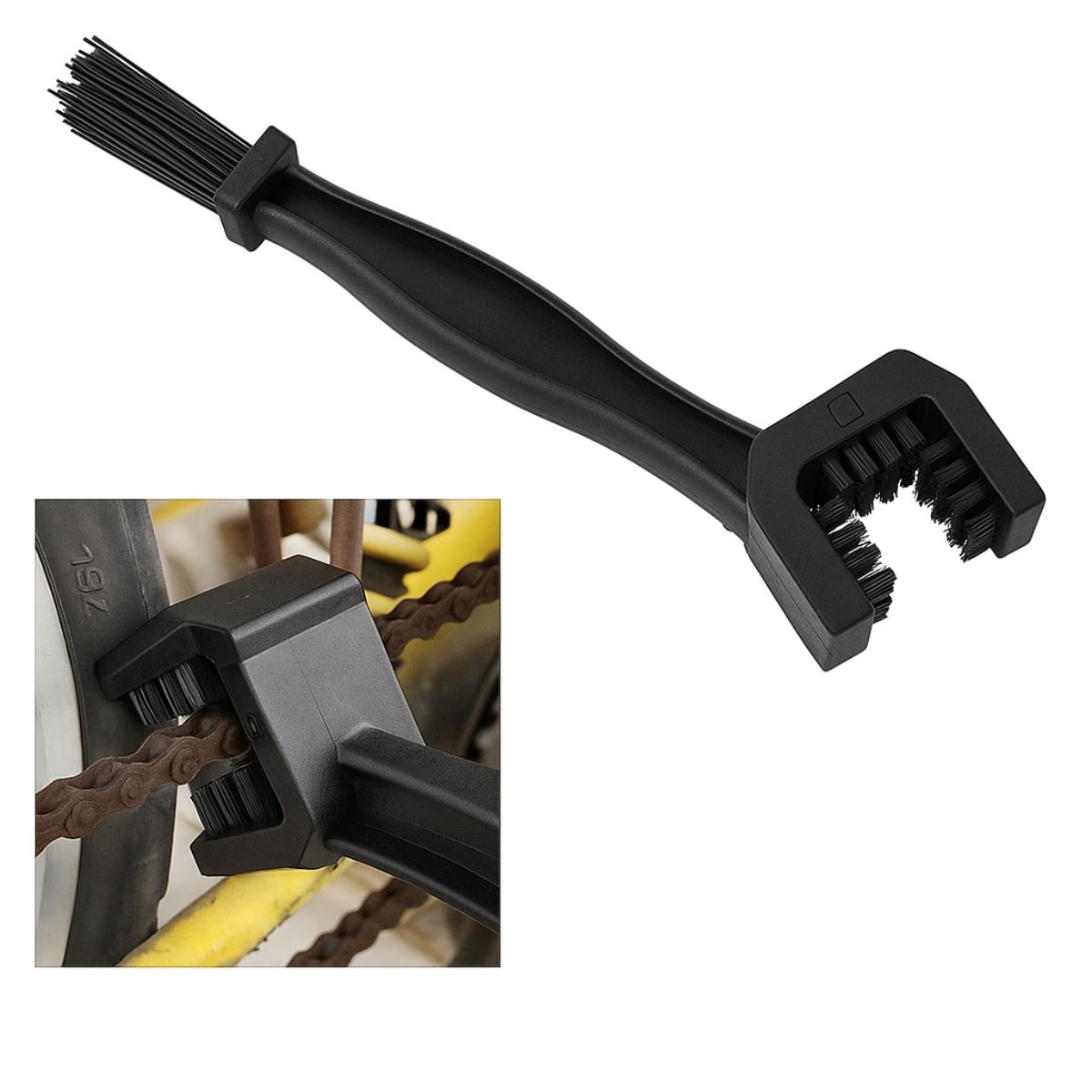 GENERICO - Cepillo Limpieza Cadena Transmisión Motos Y Bicicletas