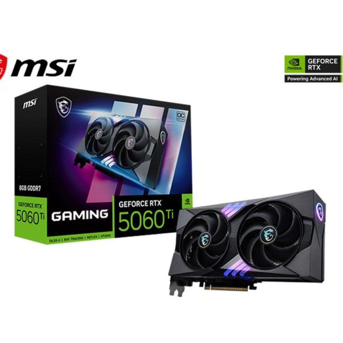 MSI - Tarjeta de Video - MSI GeForce RTX 5060 Ti 8G GAMING OC