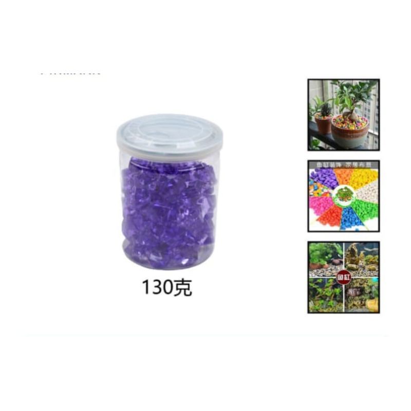 GENERICO - Piedras Decorativas 130 Gramos Color Violeta