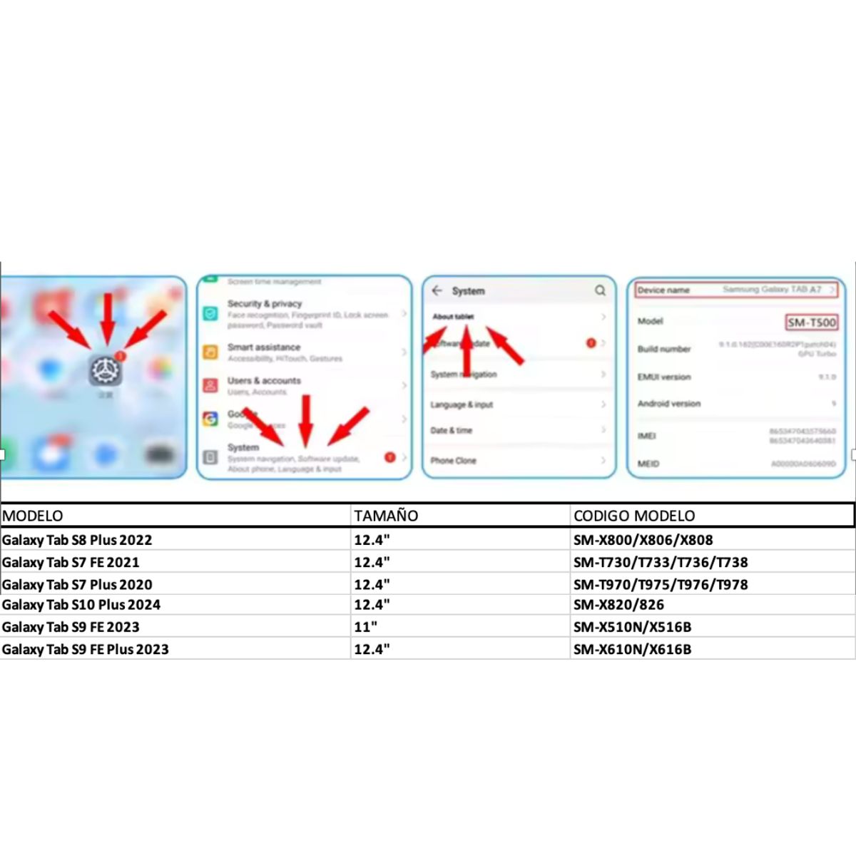 GENERICO - Fundas Con Teclado TouchPad Para Galaxy Tab S9Plus-S9FePlus-10Plus - Letra Ñ