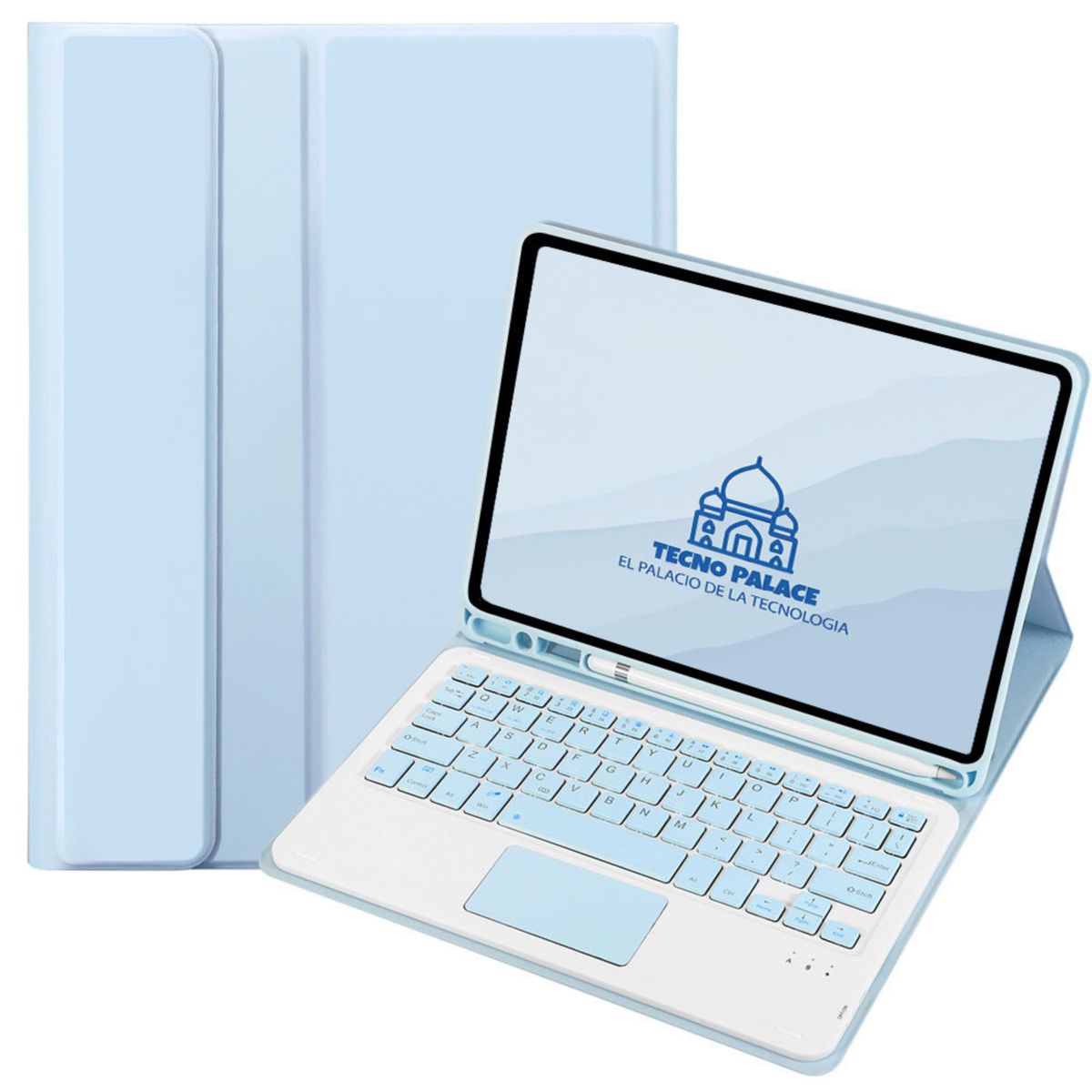 GENERICO - Fundas Con Teclado TouchPad Para Galaxy Tab S9Plus-S9FePlus-10Plus - Letra Ñ