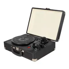 MUNDO MAGIA - Tocadiscos Retro Bluetooth 5.1 Maleta 3 Velocidad Altavoces