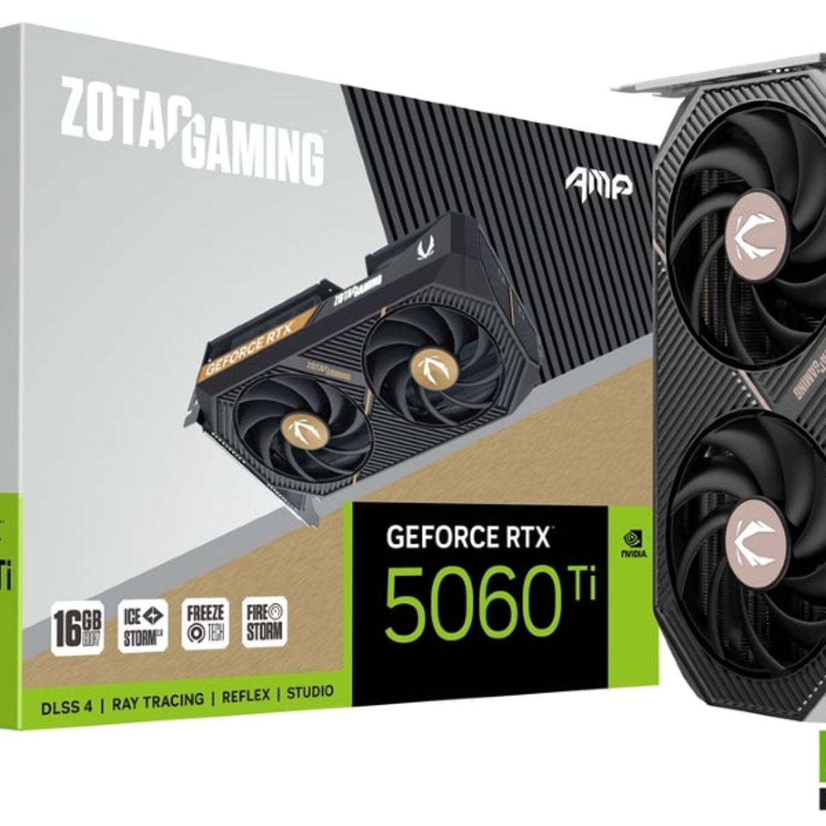 ZOTAC - Tarjeta de Video - Zotac Gaming GeForce RTX 5060 Ti 16GB AMP