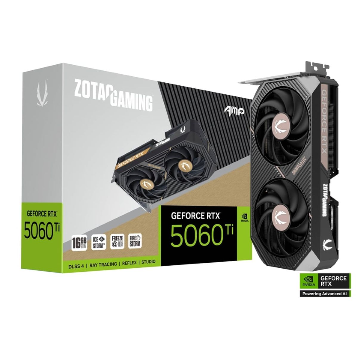 ZOTAC - Tarjeta de Video - Zotac Gaming GeForce RTX 5060 Ti 16GB AMP