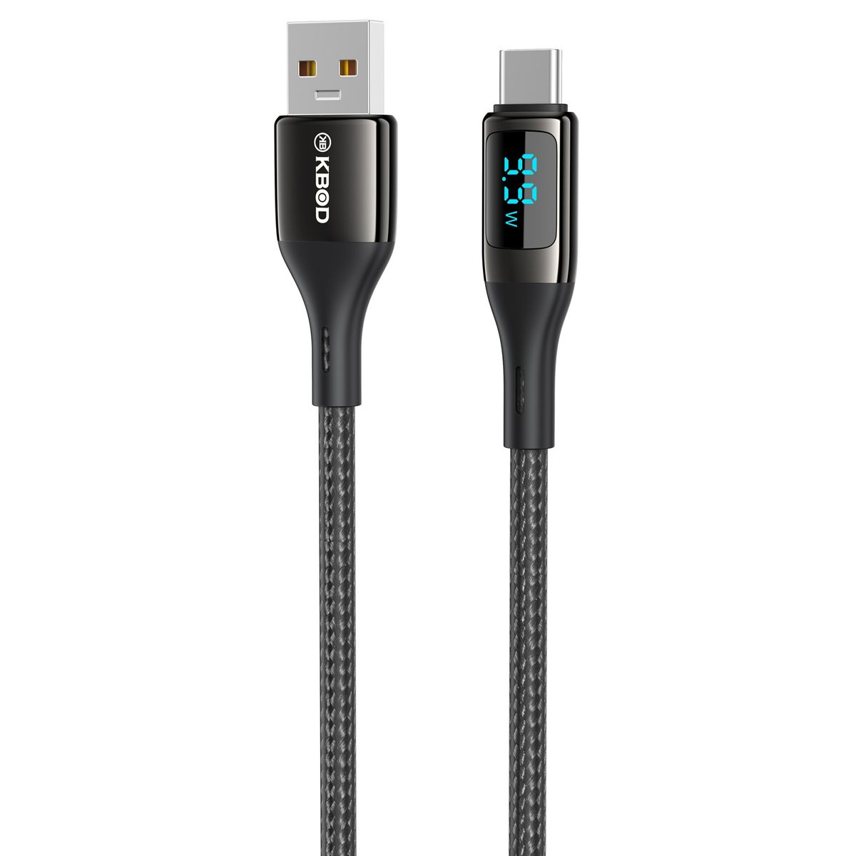 KBOD - Cable Para Carga y Datos Usb Tipo C Kbod Cbo70 1-5 Metros 66W Negro