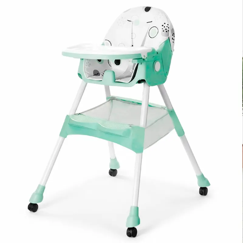 MUNDO ONLINE - Silla Comer Bebe Doble Altura Safe Baby Turquesa
