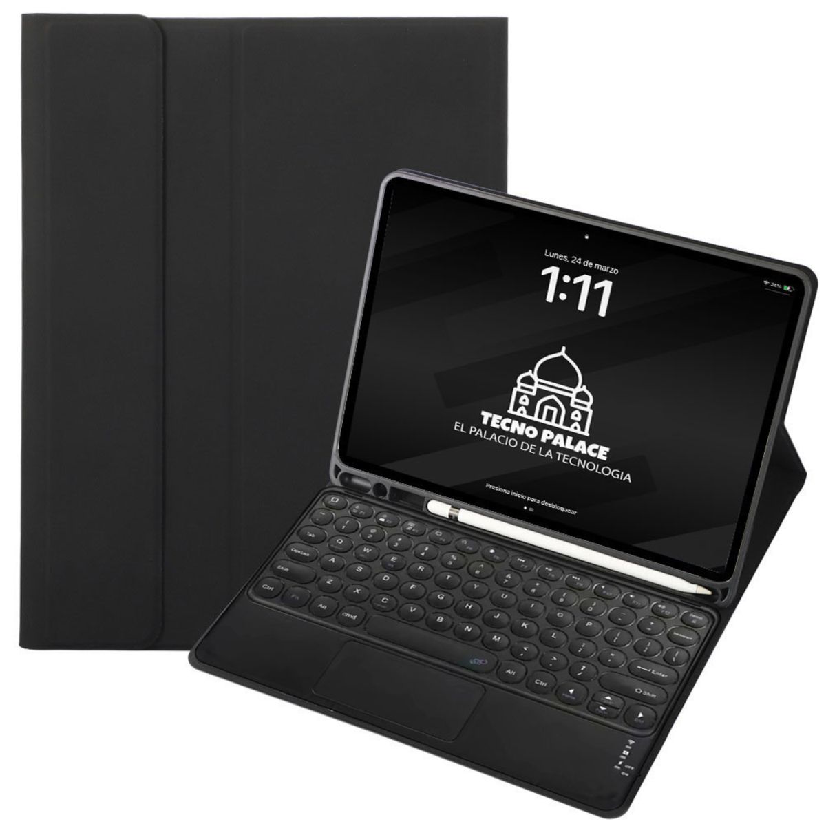 GENERICO - Fundas Con Teclado TouchPad 2.0 Para iPad 10,2 (7,8,9 GEN) - letra Ñ