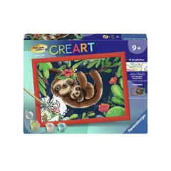 RAVENSBURGER - Pinta por números - Lindos Perezosos