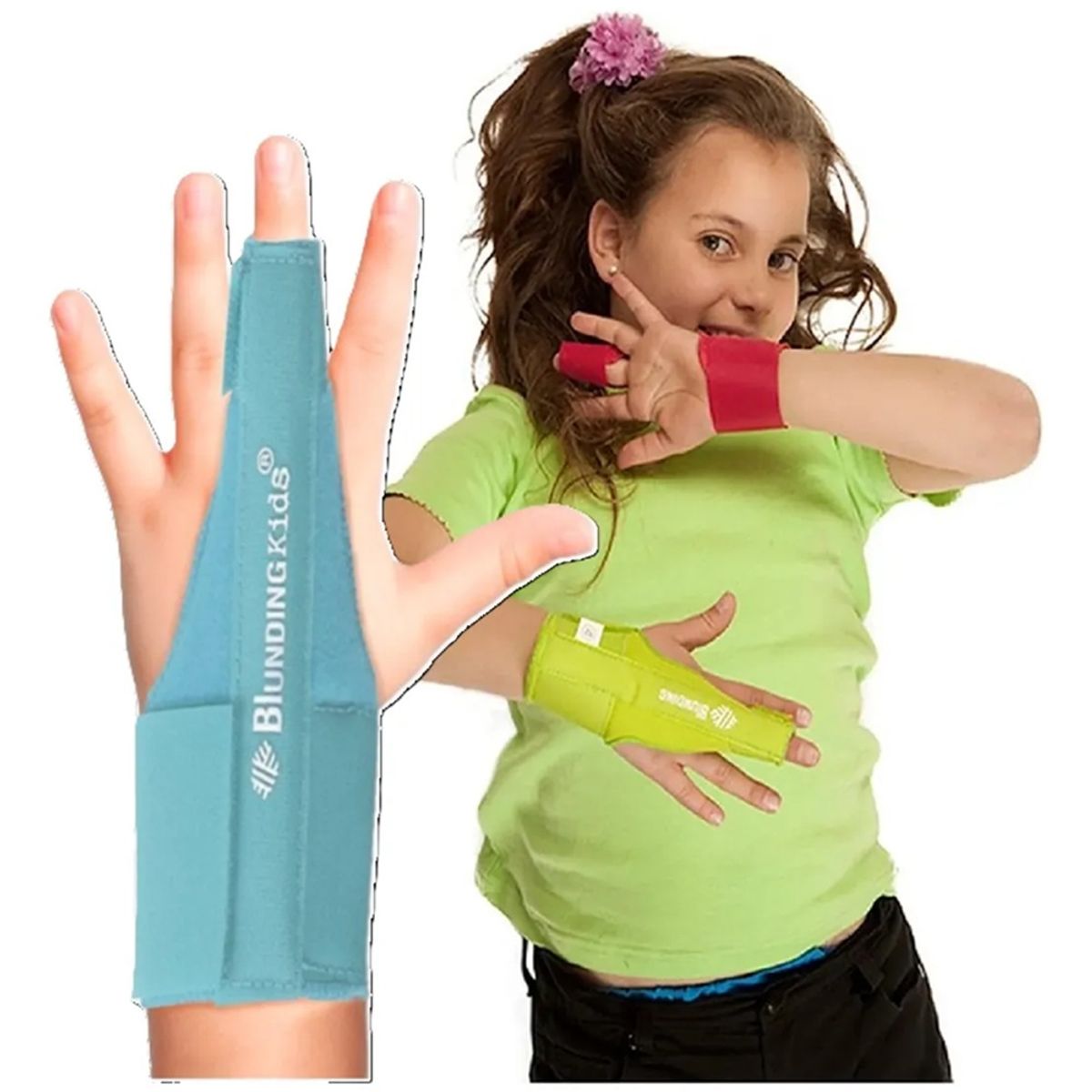 BLUNDING - Inmovilizador Dedo Medio Infantil Ferula Dedo Niños Blunding