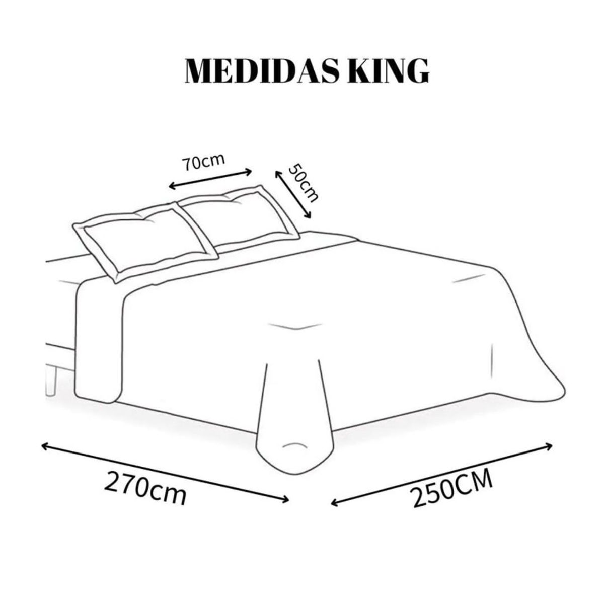 GENERICO - Cubrecama Sherpa King - Blanco M939