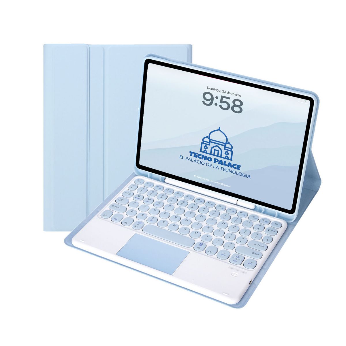 GENERICO - Fundas Con Teclado TouchPad 2.0 iPad Air 11 M2-M3 / Air 4-5- Letra Ñ
