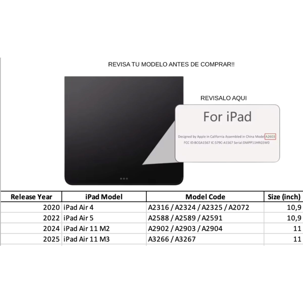 GENERICO - Fundas Con Teclado TouchPad 2.0 iPad Air 11 M2-M3 / Air 4-5- Letra Ñ