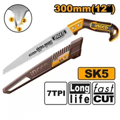 INGCO - Serrucho De Poda Recto Industrial 300 Mm 12 P Hps3006