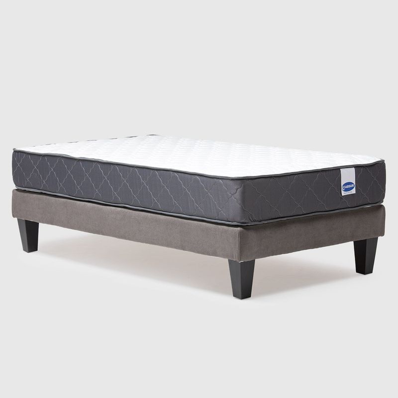 CABSUR - CAMA EUROPEA MAX 1,5 PLAZA GRIS