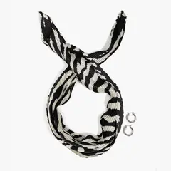 LOUNGE - Set Pañuelo Y Aros Mujer Zebra
