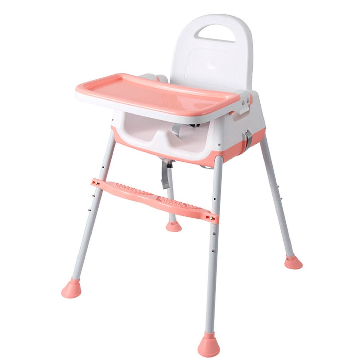 MON PETIT - Silla Comer Bebe Altura Regulable Easy Travel Rosado